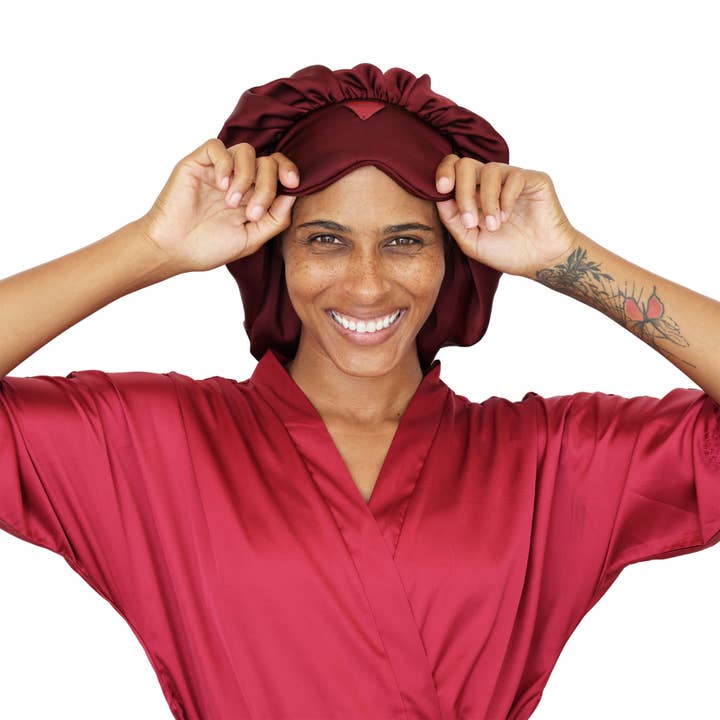St. Cayman - Wholesale Sleep Cap / Bonnet - Women's - iBonnet™️ (REM Red)4