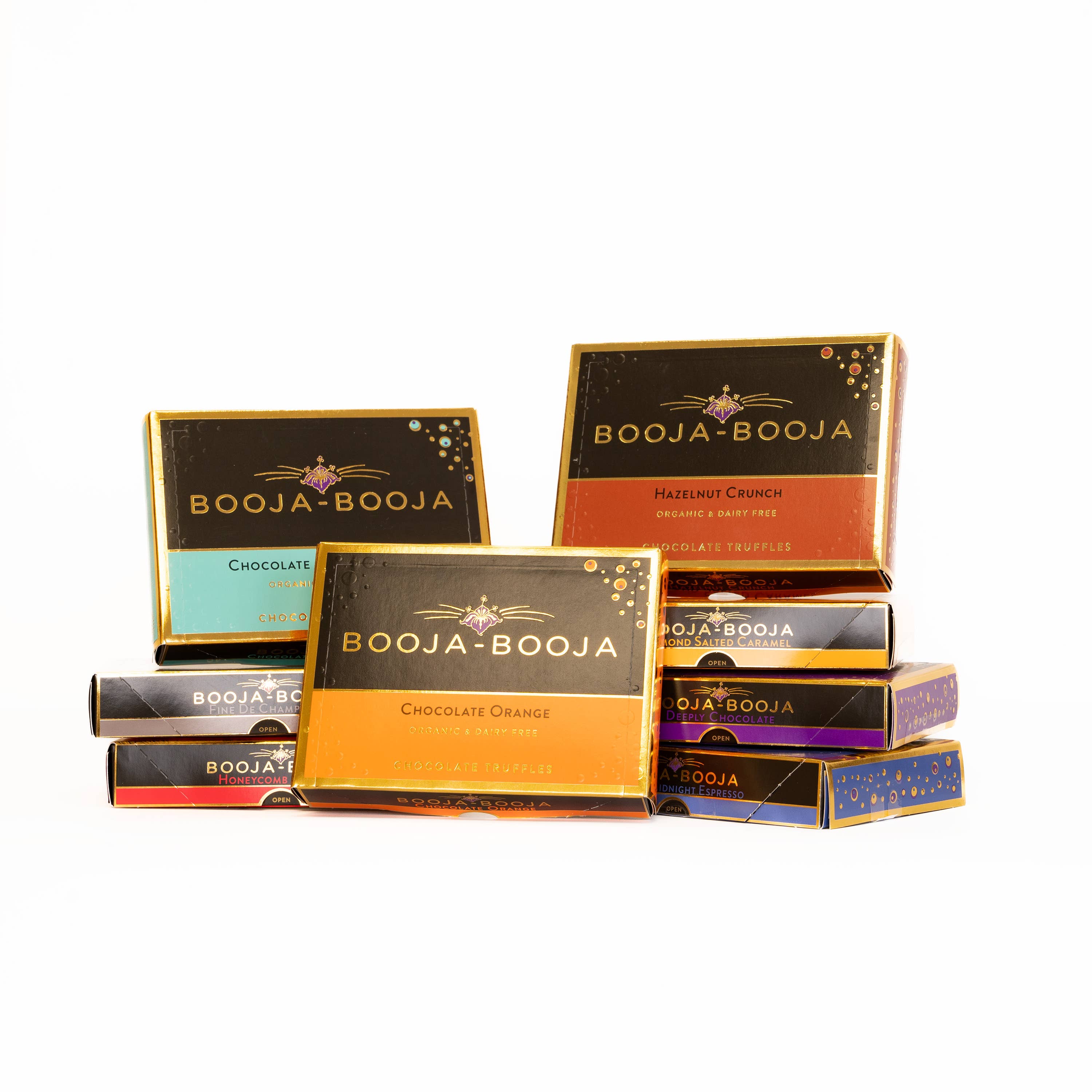 Booja-Booja – wholesale Chocolate box – Around Midnight Espresso Eight Truffle Packs 8 x 92g3