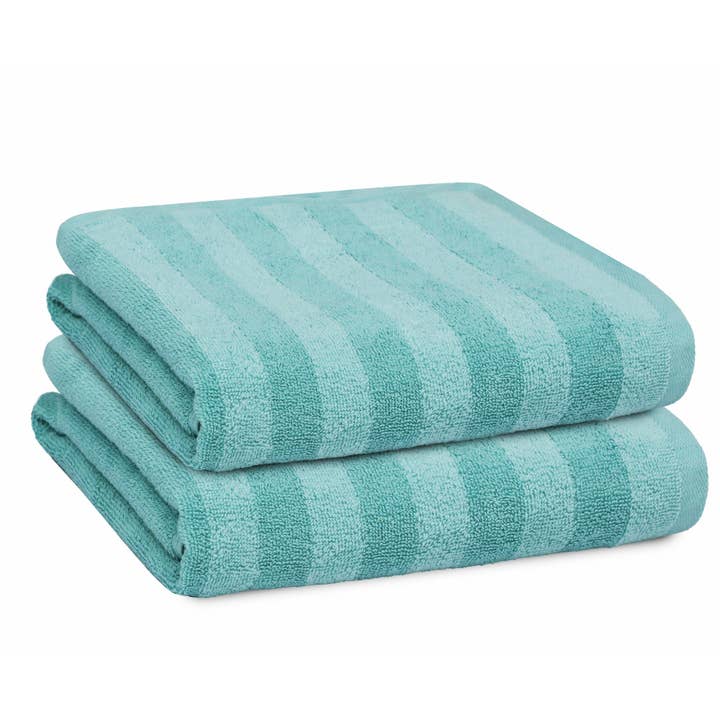ShopBobbys - Wholesale Hand Towel - PREMIUS 2 Pack Stripes 100% Cotton Yarn Dyed Hand Towel, 16x28 Inches38