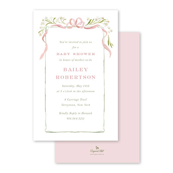 Nouveau Paperwhites Pink Bulk Invitation for wholesale by Dogwood Hill