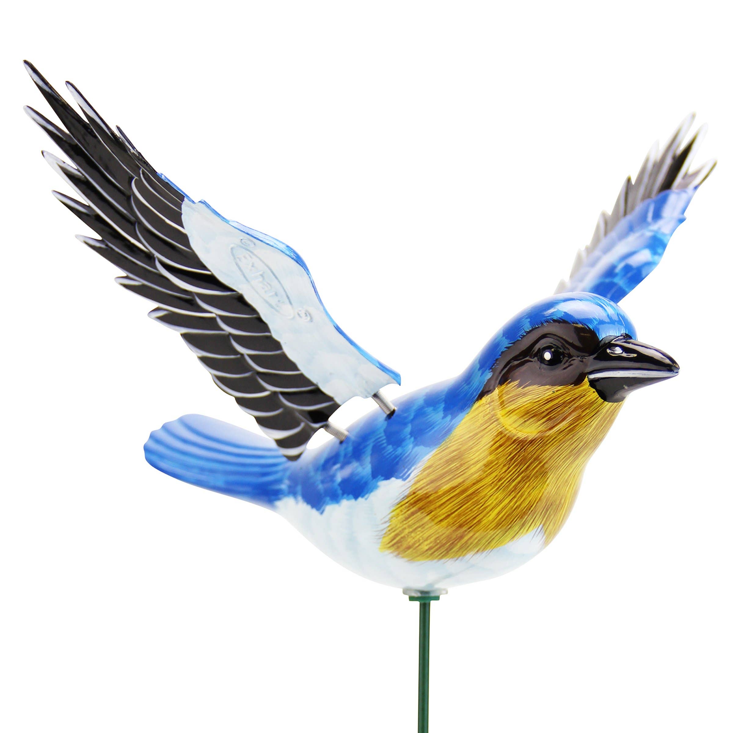 Exhart - Vente Piquets de jardin/pelouse - Piquet WindyWings pour oiseaux chanteurs de 7 pouces, 24 pièces6