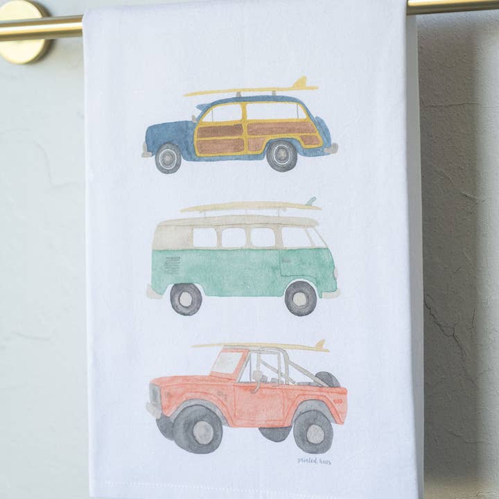 Surf Trucks Tea Towel for wholesale by Printed Hues