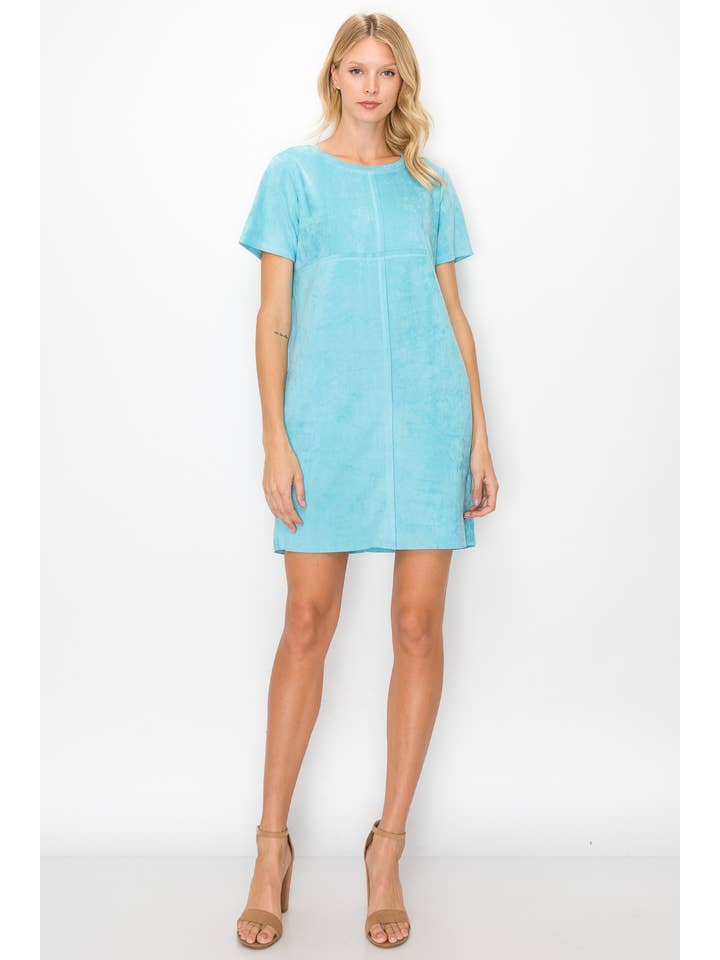 Joh Apparel - Wholesale Dress - Women's - Audrey Stretch Round-Neck Dress with NO Pockets