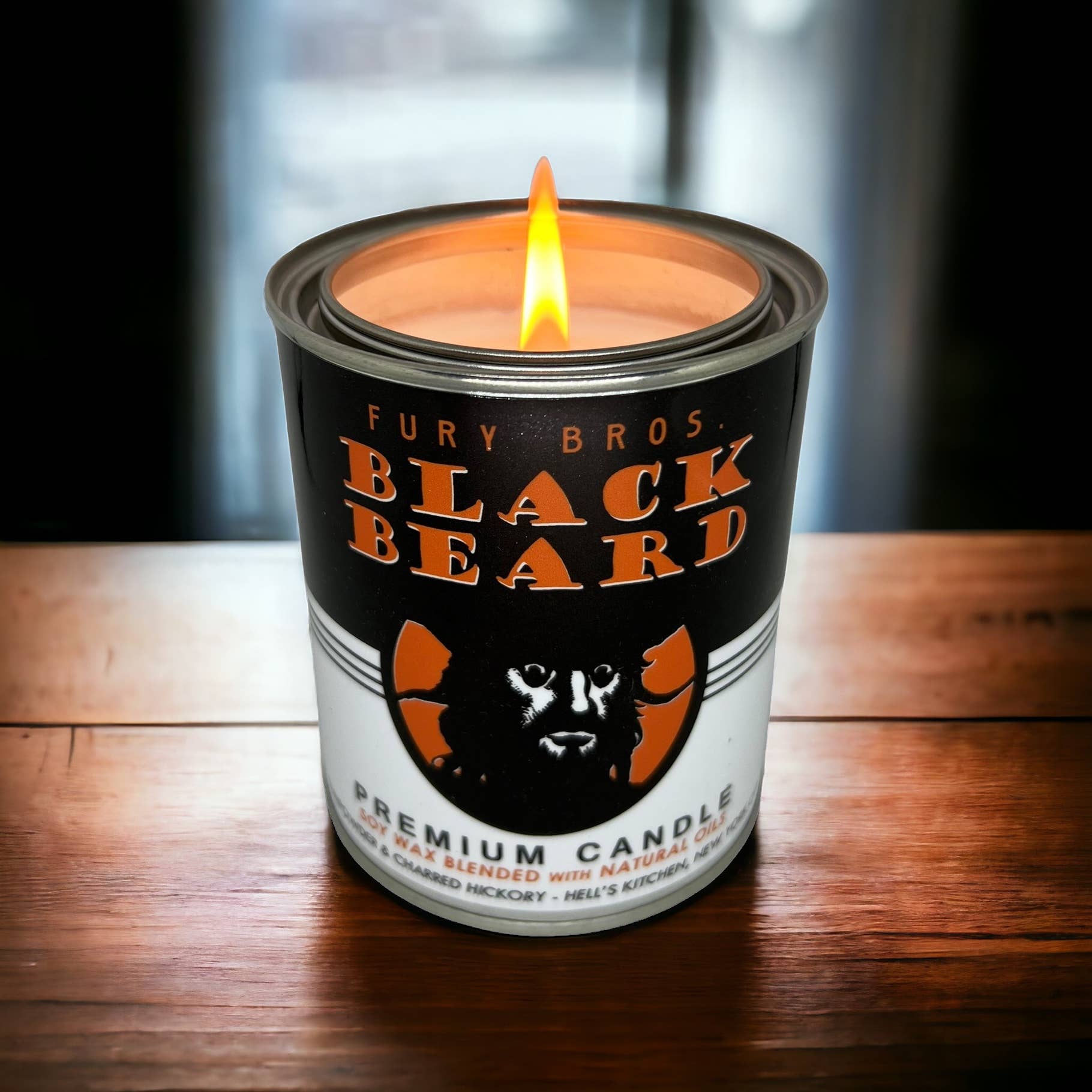 Fury Bros. - Wholesale Jar/Filled Candle - Black Beard Premium Candle 12.5oz4