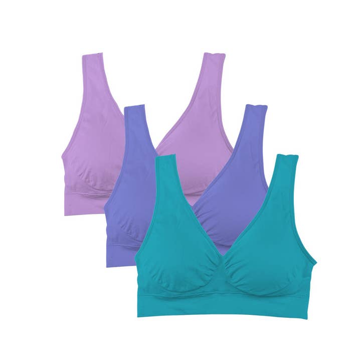The American Gift Company (TAGCO) - Wholesale Bra - Women's - 3 Pack: Seamless Lightweight Comfort Bras3