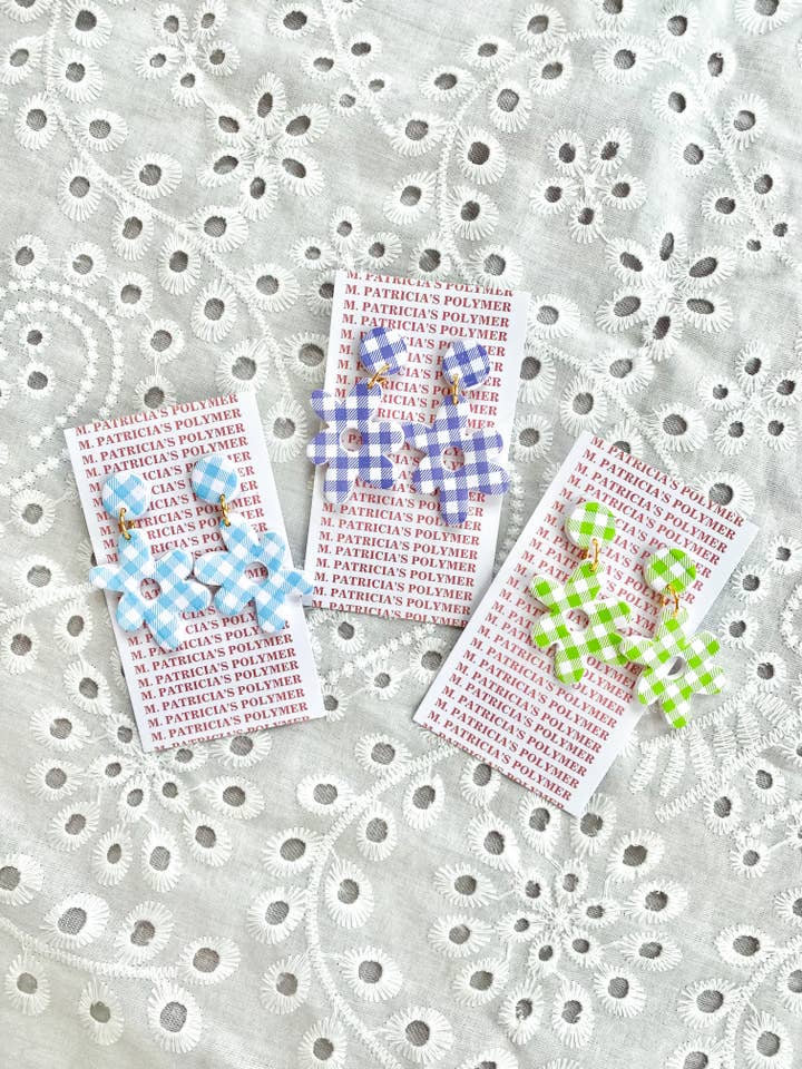 Gingham Flower Burst für den Großhandel von M. Patricia’s Polymer