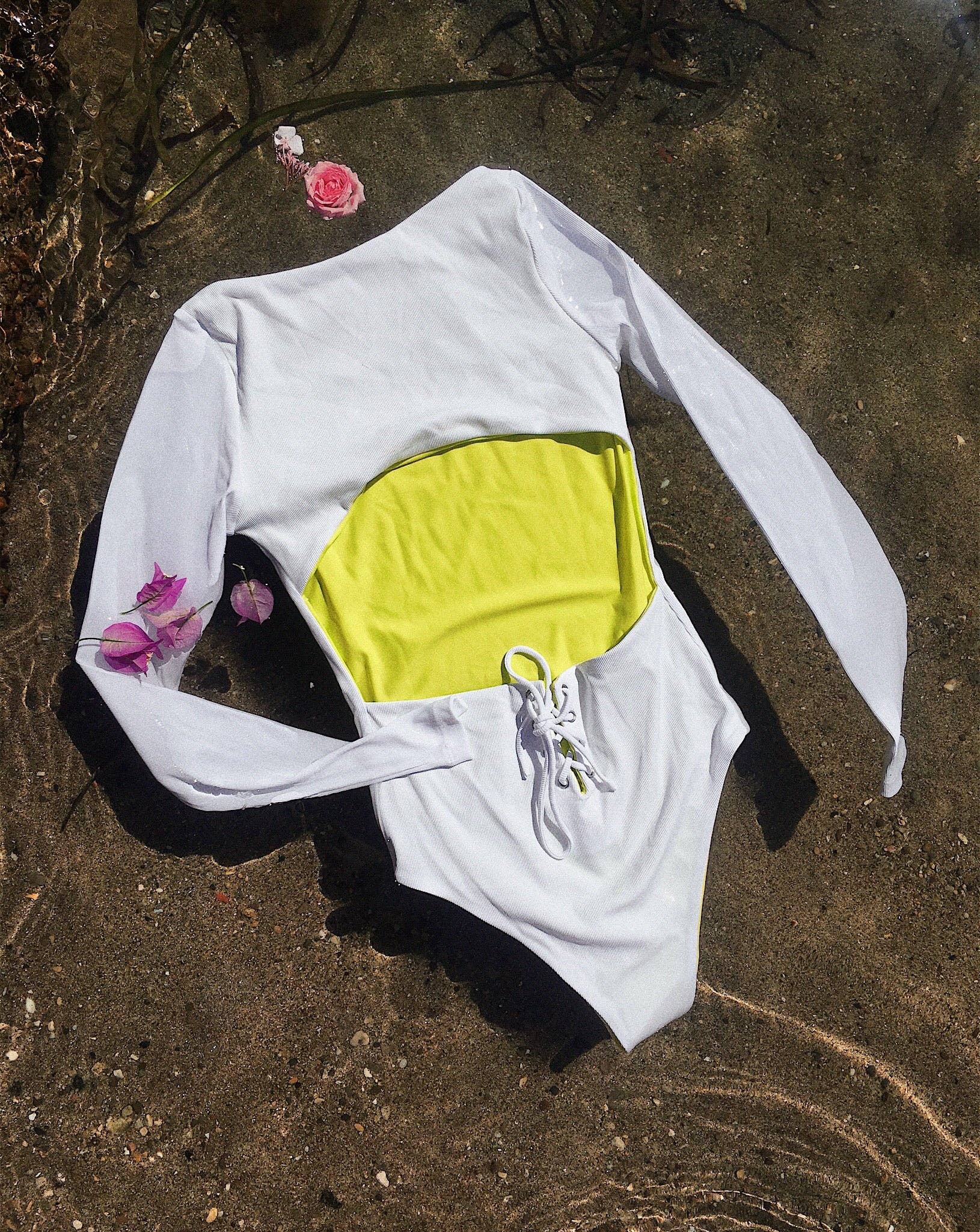 White Karma Surf Suit (White) for wholesale on Faire4
