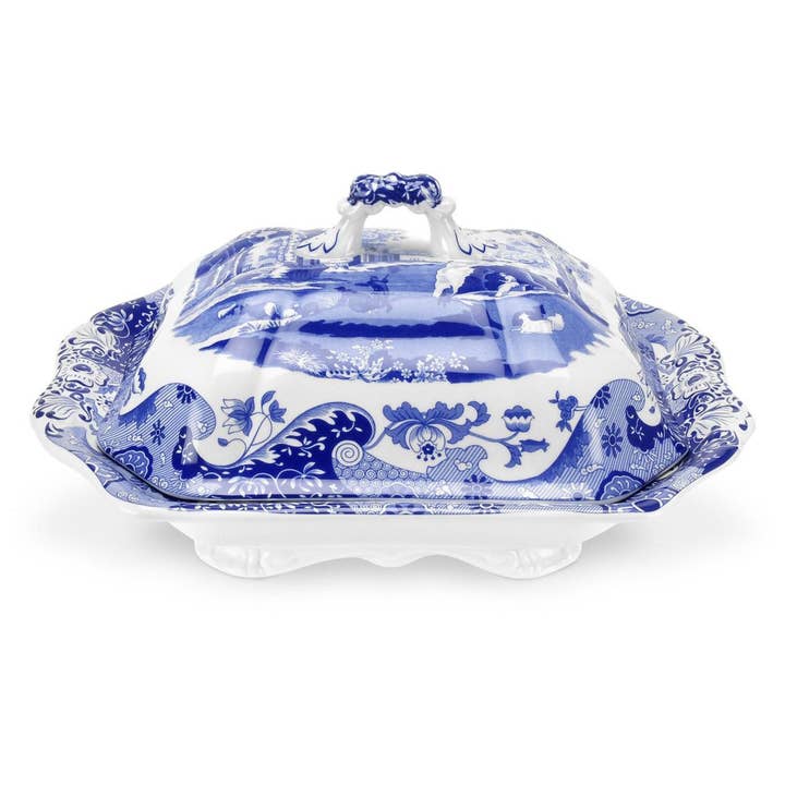 Spode Blue Italian Covered Vegetable Dish for wholesale by Portmeirion, Spode, Pimpernel, Nacthmann, Wrendale Designs