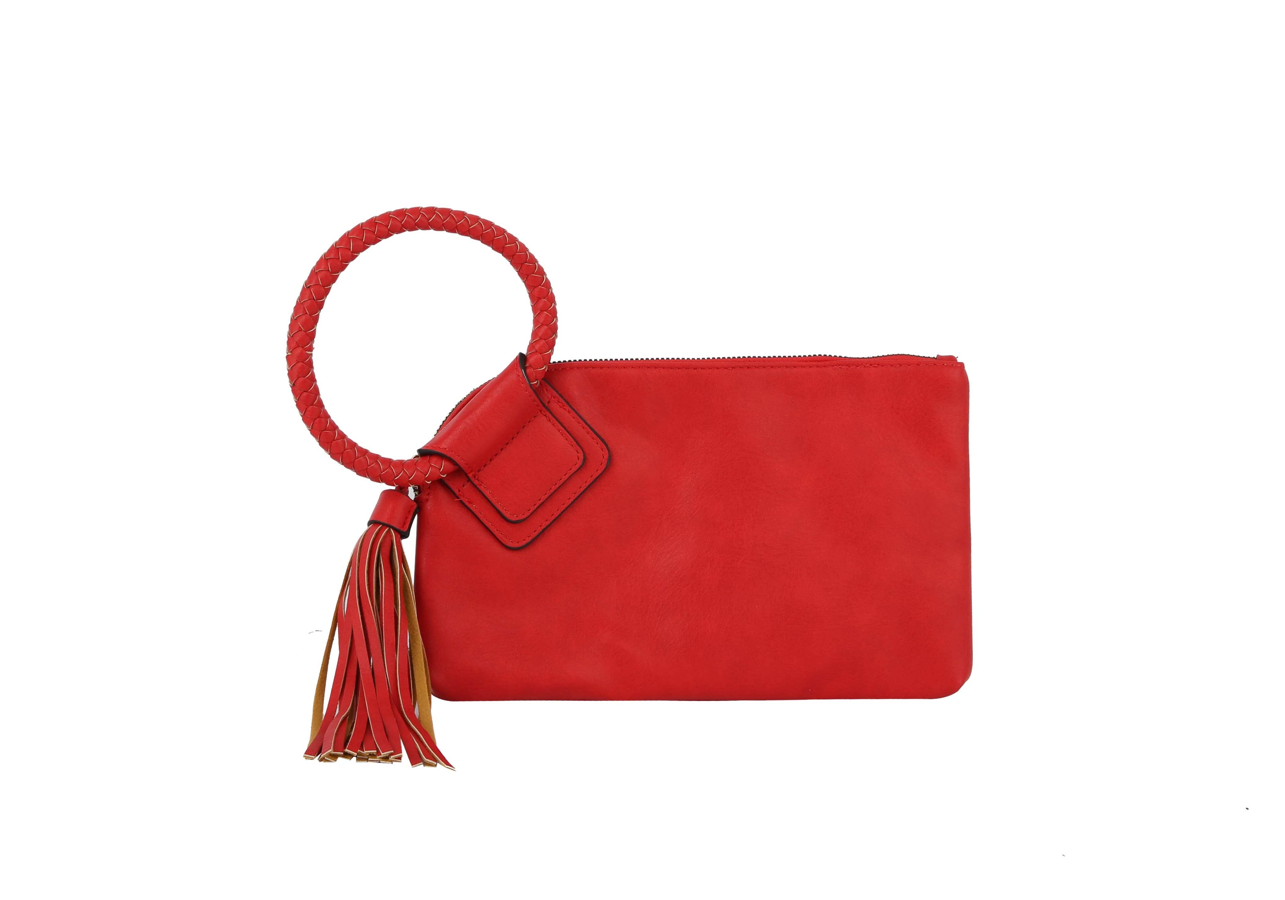 Handbag Factory Corp - Wholesale Clutch Bag - Women's - Braided Ring Handle Wristlet Clutch6