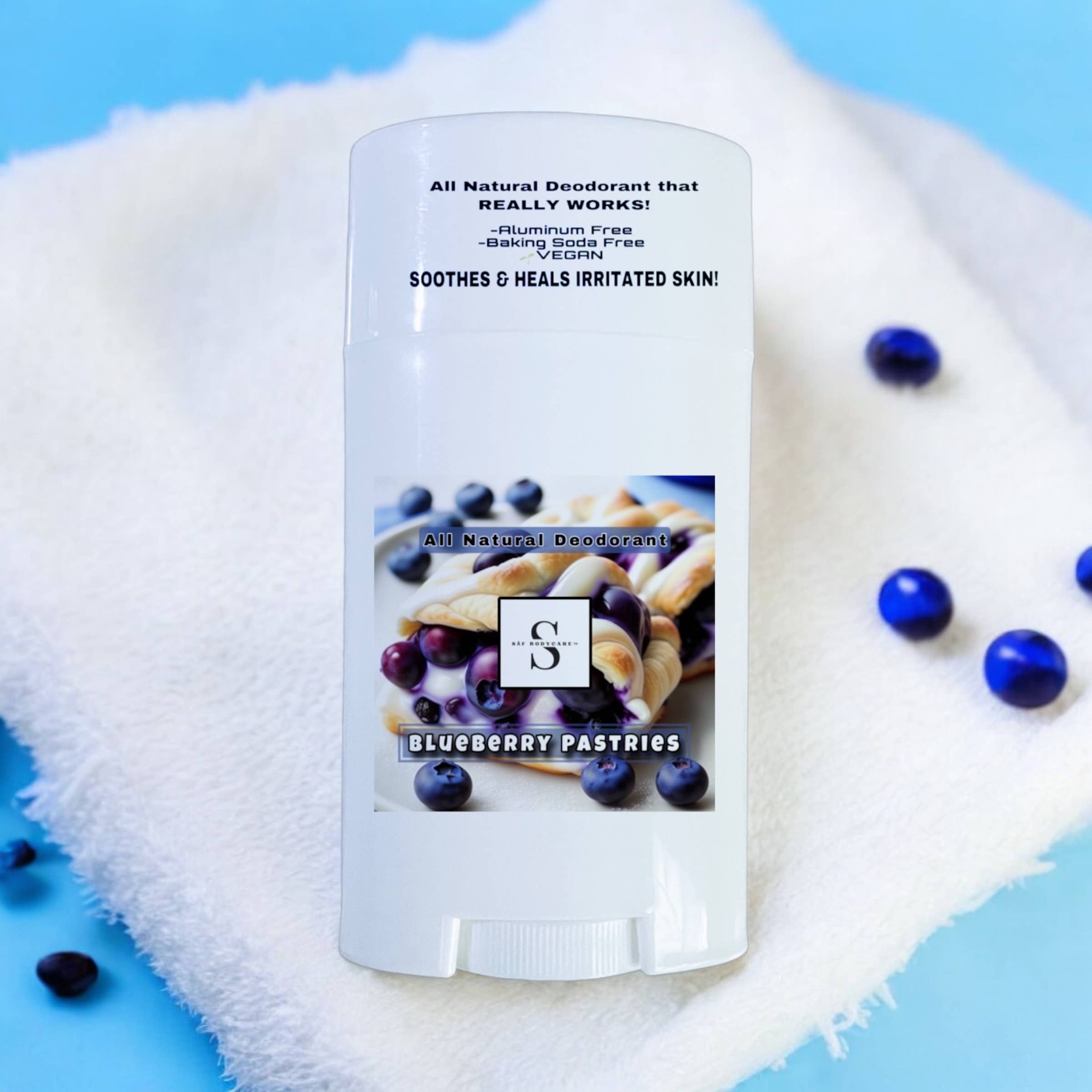 SĀF Body Care - Wholesale Deodorant - Women's - Blueberry Pastries Natural Deodorant, Aluminum Free, Vegan8
