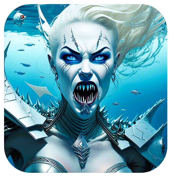 Halloween Coaster: Shark voor wholesale door Ron Knight Entertainment, LLC