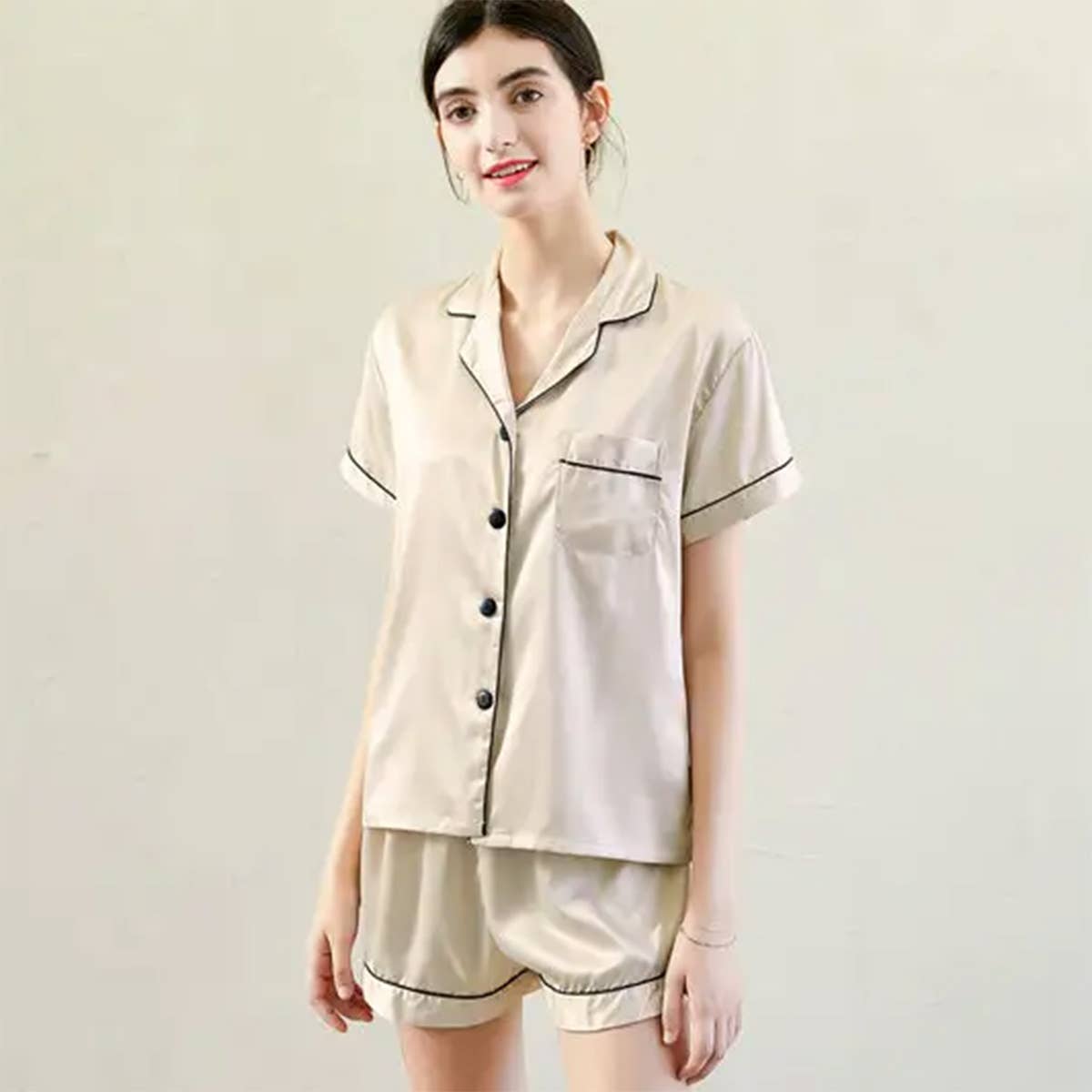 Simply Name It - Wholesale Sleepwear Set - Women's - Women's Pajama Shorts Set - 11 Colors8