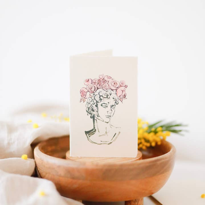 Sophie Amelia Creates - Wholesale Everyday Greeting Card - Vase of David - Mythology inspired card2