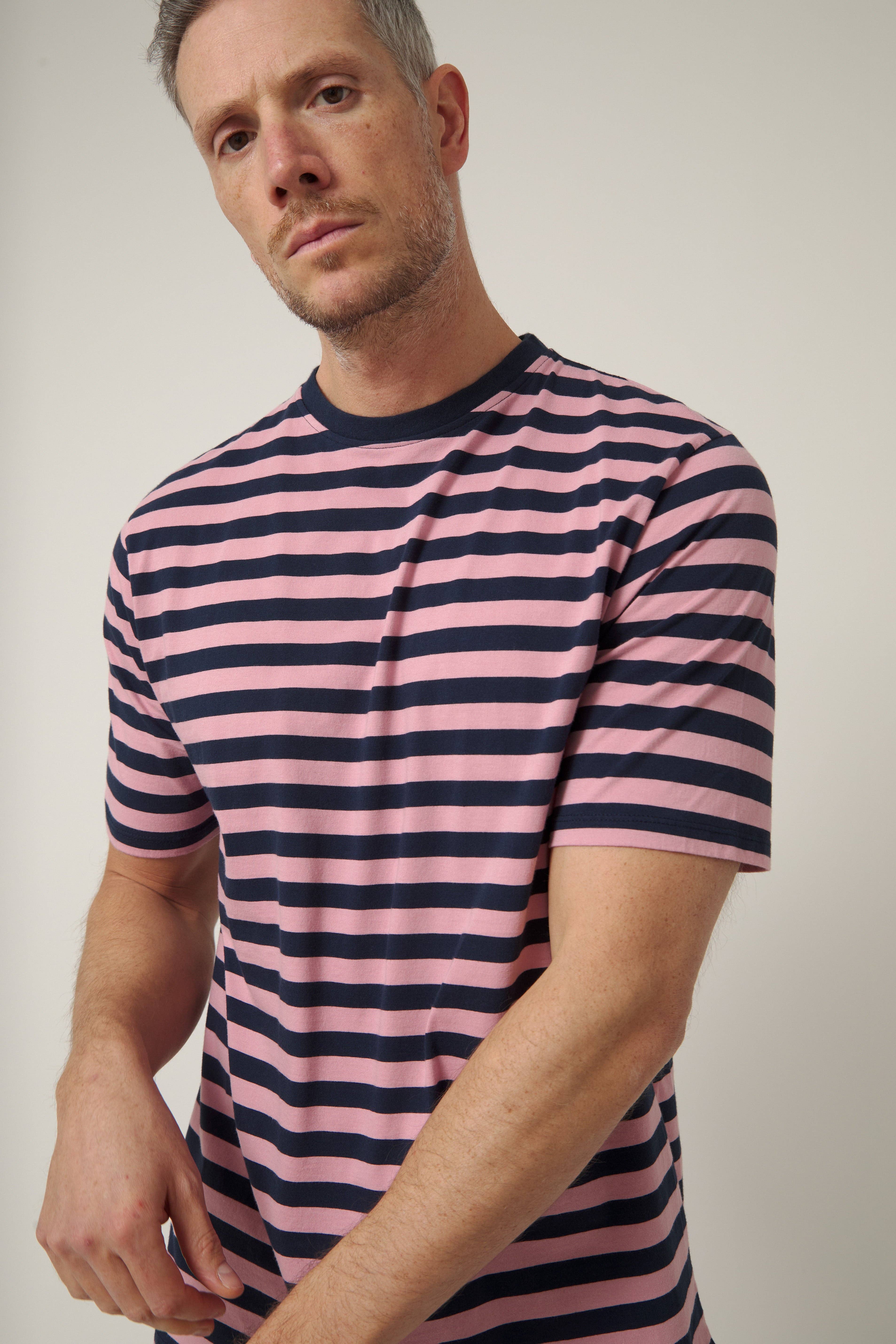 ALTONADOCK - Wholesale T-Shirt - Women's - Pink Striped T-shirt2