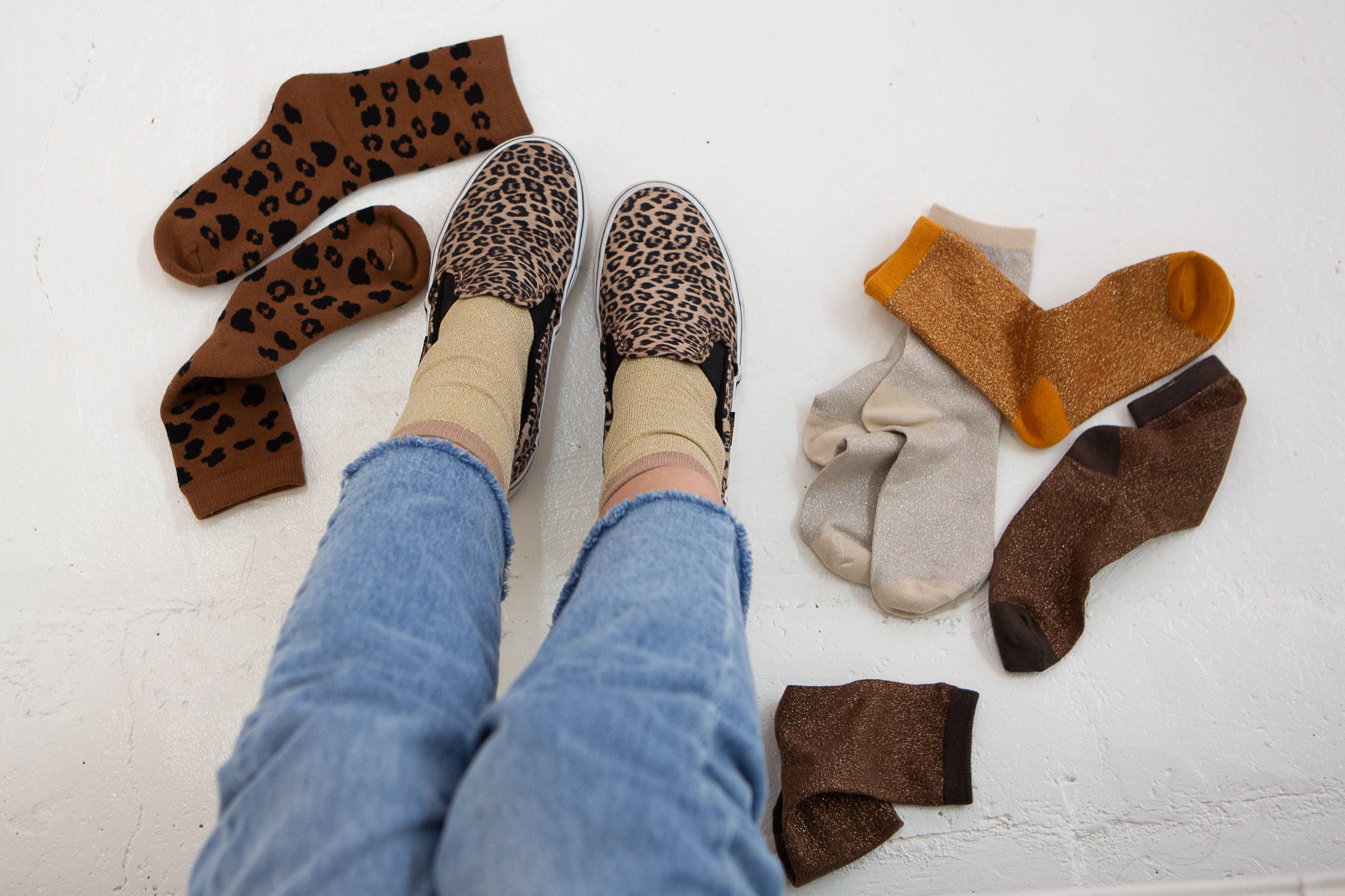 Unified - Wholesale Sokken - Dames - Glitter sokken tot op de kuit5