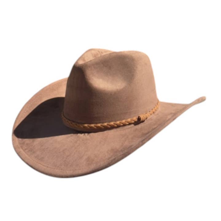 Portia Hat - Wholesale Cowboy Hat - Unisex - Classic Vegan Suede Western Cowboy Hat – Trendy & Timeless