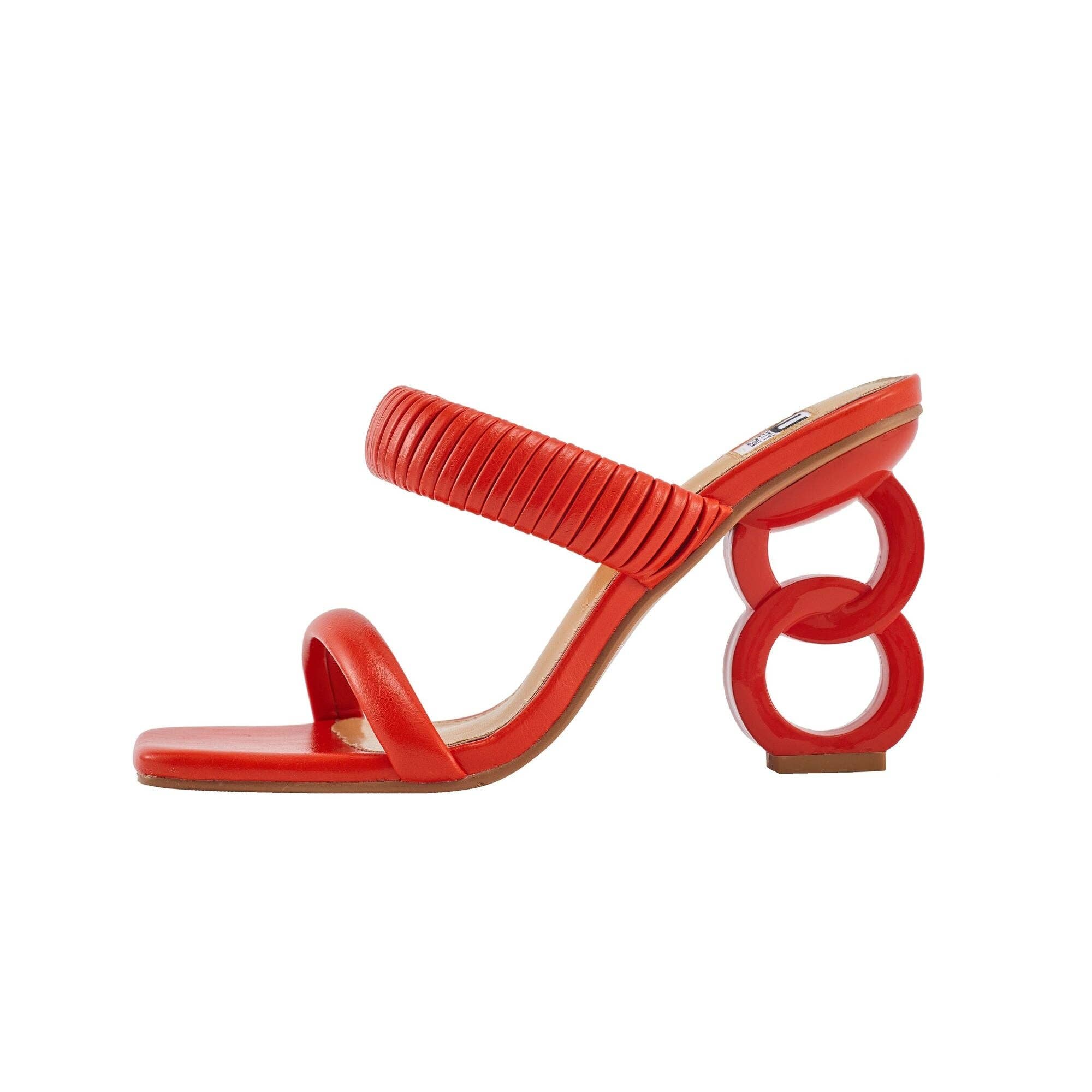 LADY COUTURE – Engroshandel Højhælede sko - Dame – Ninety Union RADDLE metalhæl plisseret tobåndsglide52