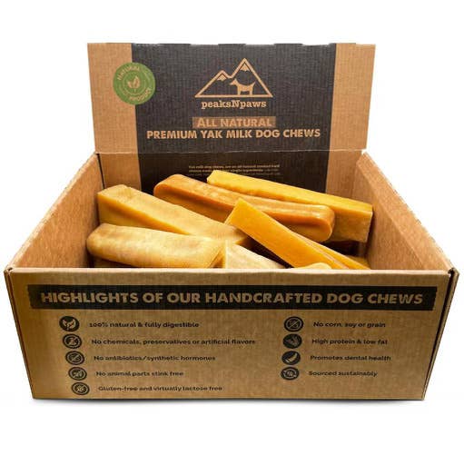 peaksNpaws - Wholesale Pet Treats - Dog - Pumpkin Yak Milk Chews - Large Sized5