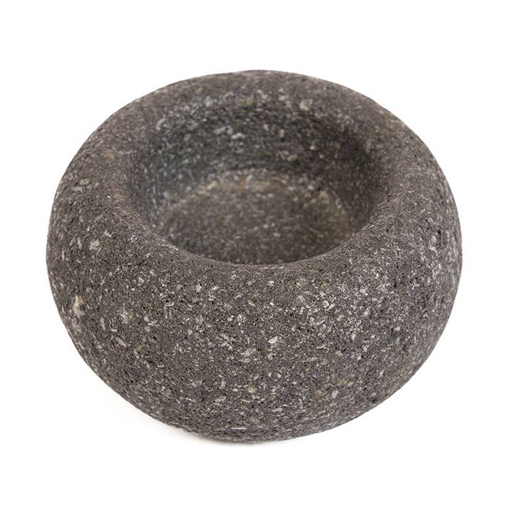 Bol en pierre de lave – Noir – XS pour la vente par Bazar Bizar Living