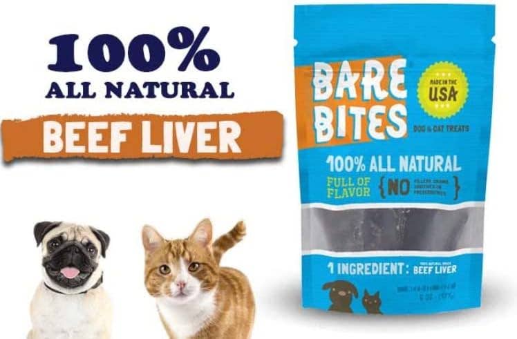 Mr. Peanut's - Wholesale Pet treats – Dog - Bare Bites 100% All Natural Dehydrated Beef Liver Dog and Cat Treats, 1LB - Made in USA4