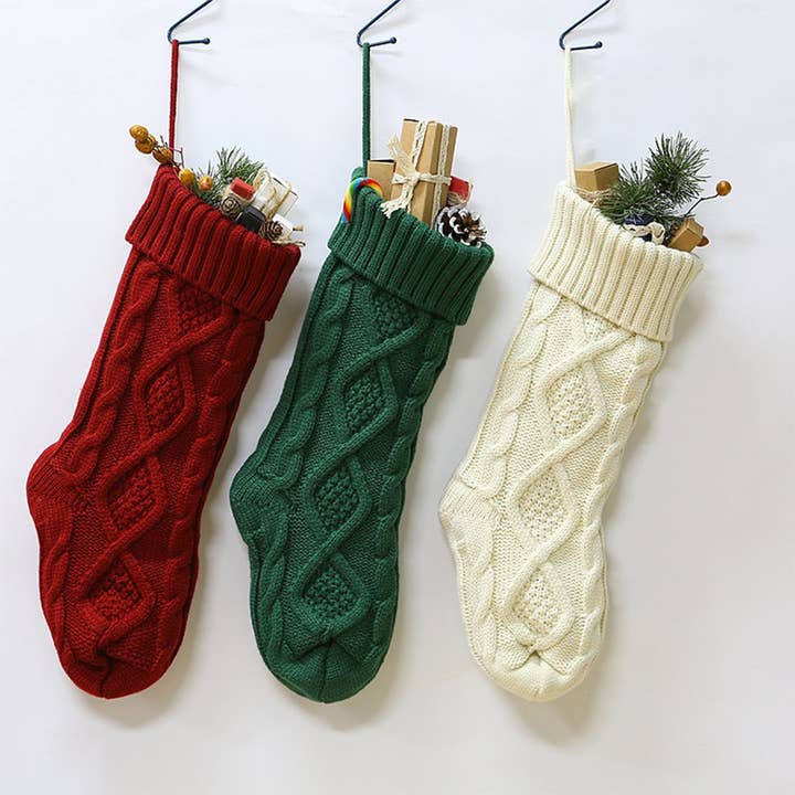 ACCITY - Wholesale Holiday Stocking - DIAMOND SHAPED CANDY BAG CHRISTMAS STOCKING_CWMS07431