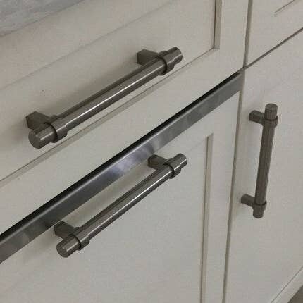 Grade 304 Stainless Steel Brushed Finish Kitchen Drawer or Cabinet Door Edge Protector Trim for wholesale by Epic QT