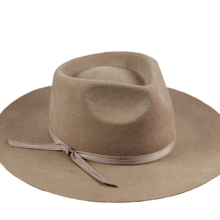 Jeanne Simmons Accessories - Wholesale Fedora - Women's - Stiff Fedora 3.5" Flat Brim 100% Wool 7906 Hat Winter
