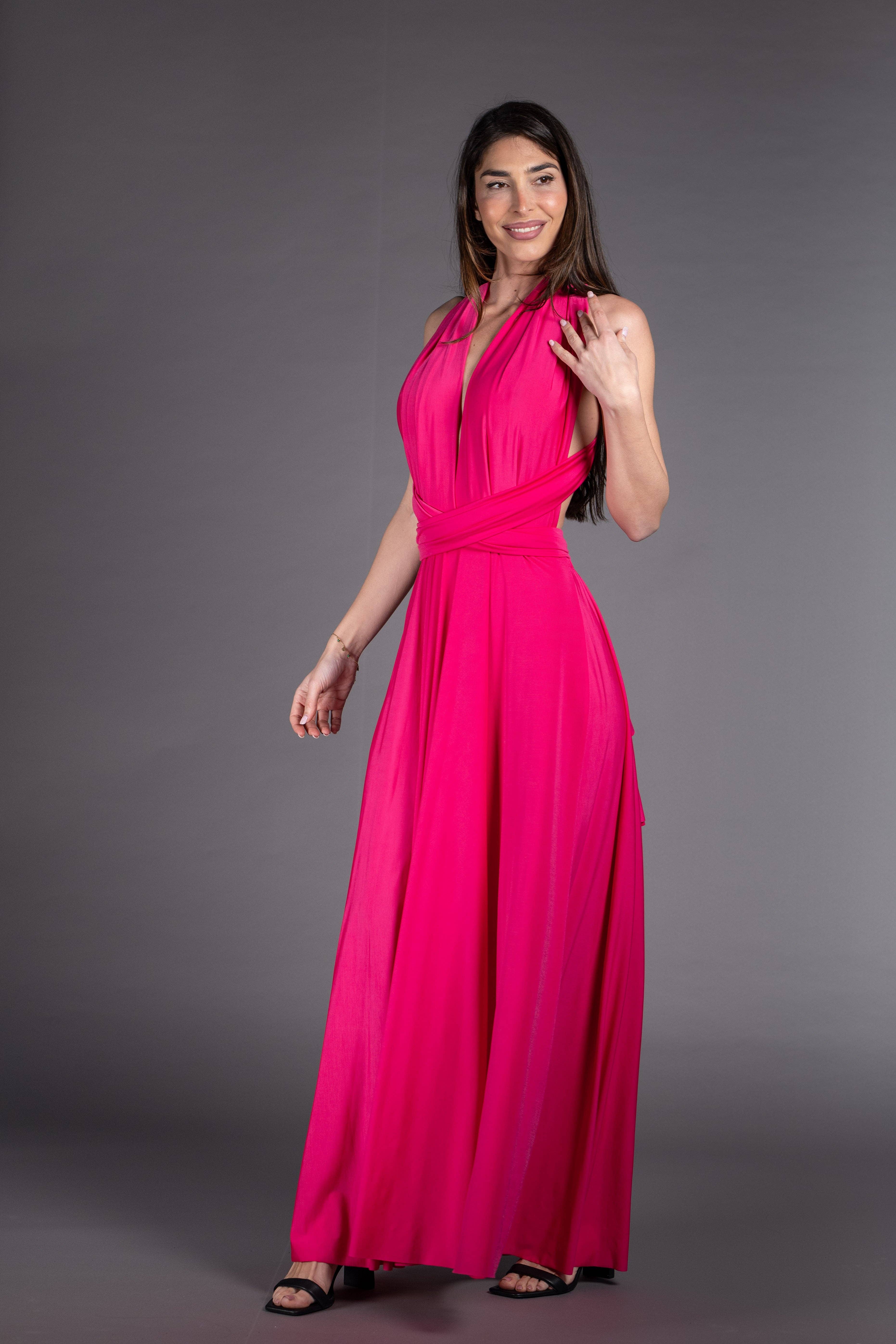 Julie d orleac – Vestido - Mulher por atacado – Vestido multiuso liso4