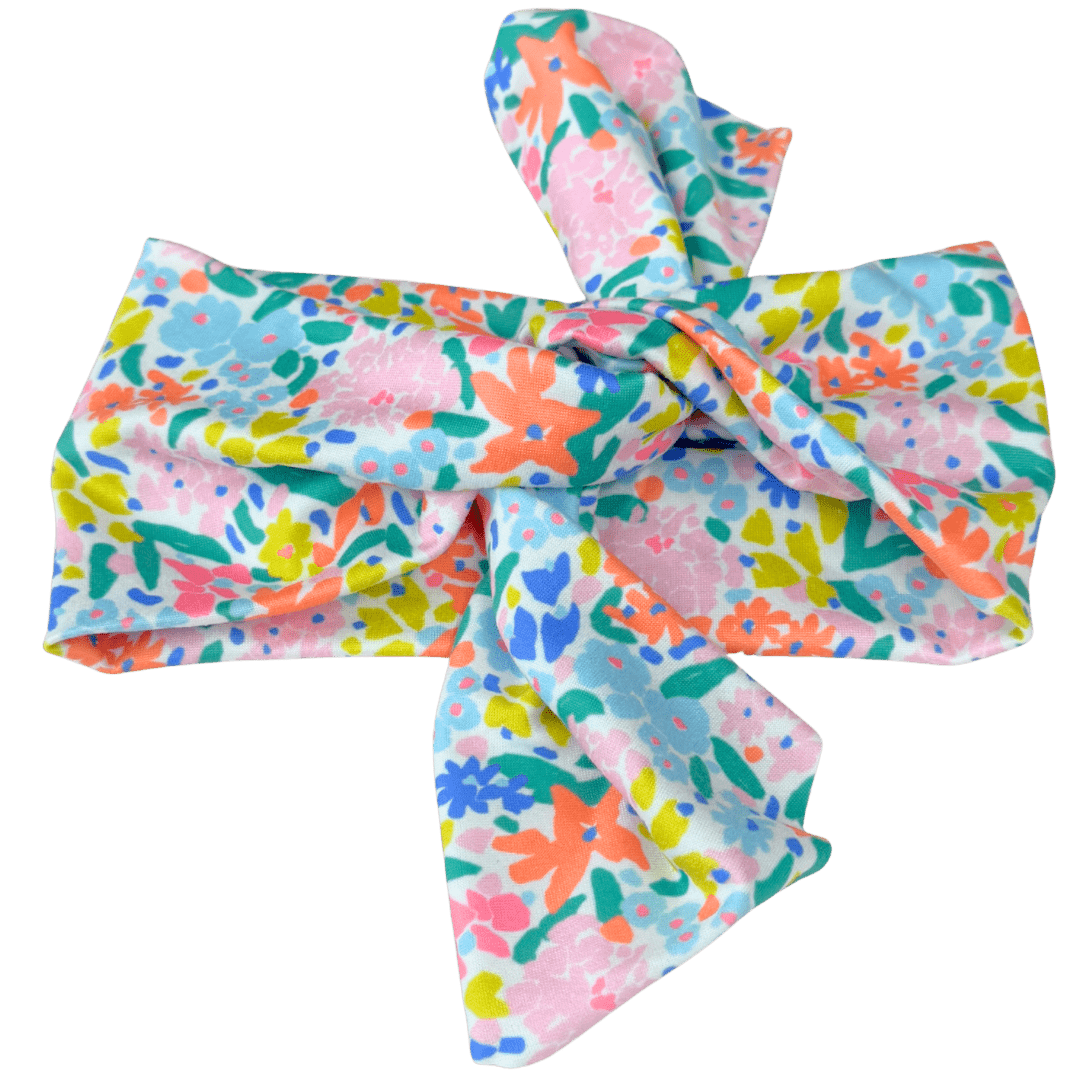 The Sassy Olive Handmade Headbands – wholesale Fashion headband – women's – Garden Confetti Topknot Headband2