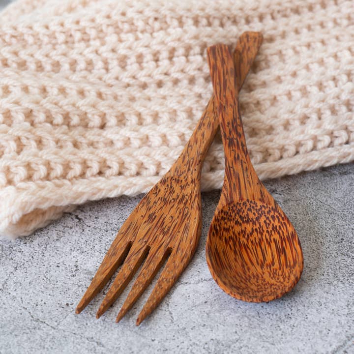 Coconut Wooden Fork for wholesale by Rainforest Bowls