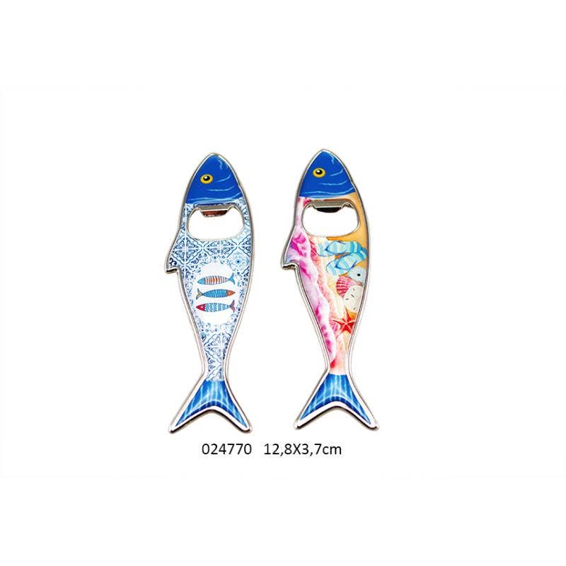 Faye - Wholesale Decorative Tabletop Object - Fish Magnet Bottle Opener 'Bordache' / Set of 20