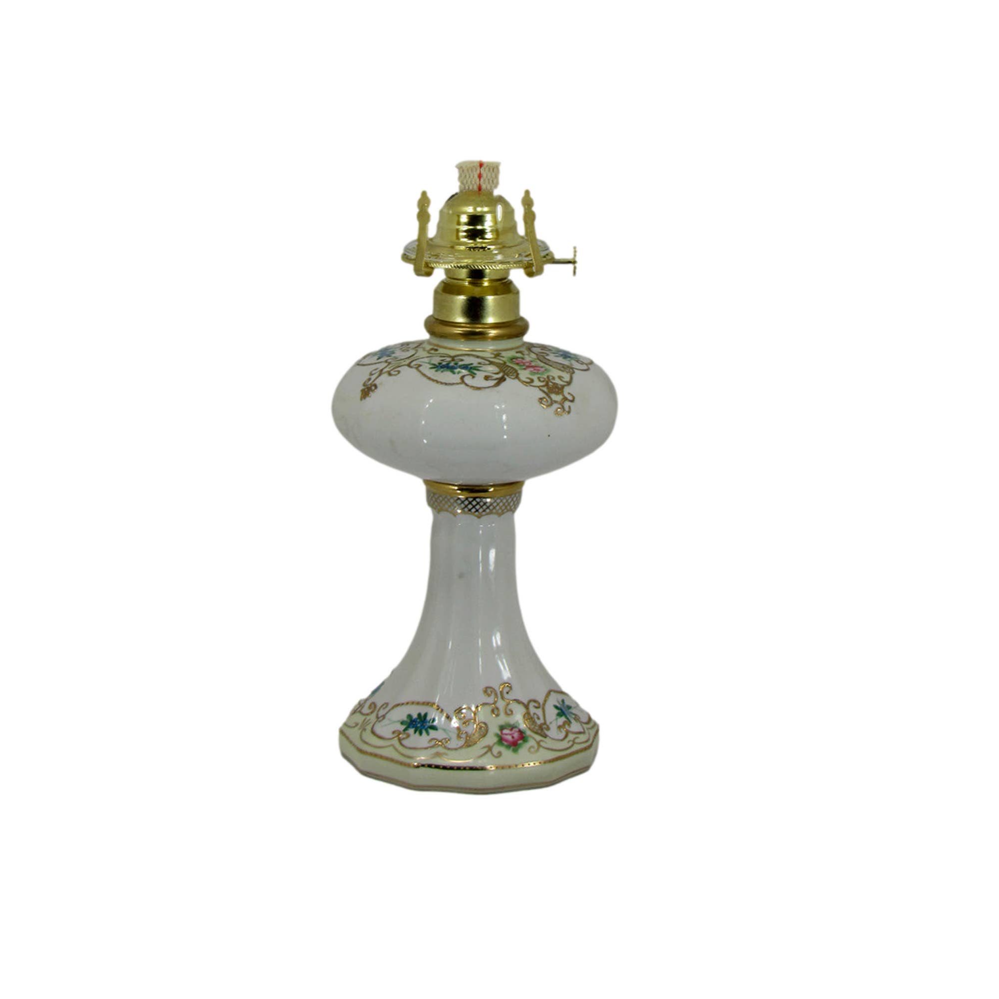 Albert Estate Ltd - Wholesale Accent/Desk Lamp - Reproduction Nippon Hand-Painted Ceramic Oil Lamp 1