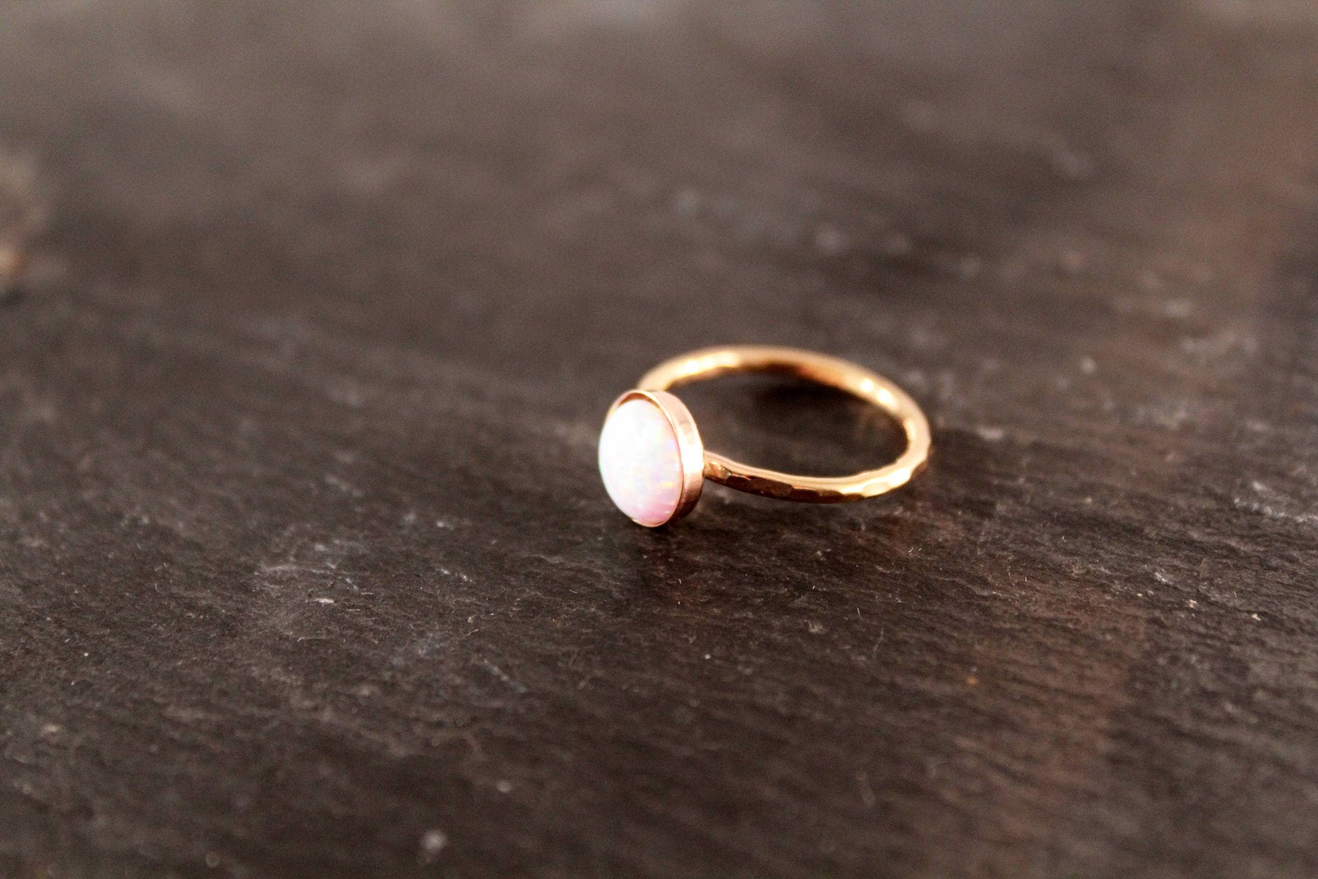 Simply Chic Jewelry - Wholesale Single Stone/Solitaire Ring - Opal 8mm Gemstone Ring3