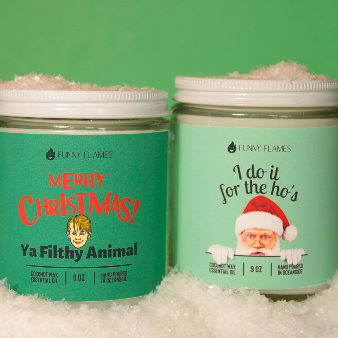 Funny Flames Candle Co - Les Creme - Wholesale Jar/Filled Candle - Holiday 2025 Best Sellers Collection 9oz Candles70