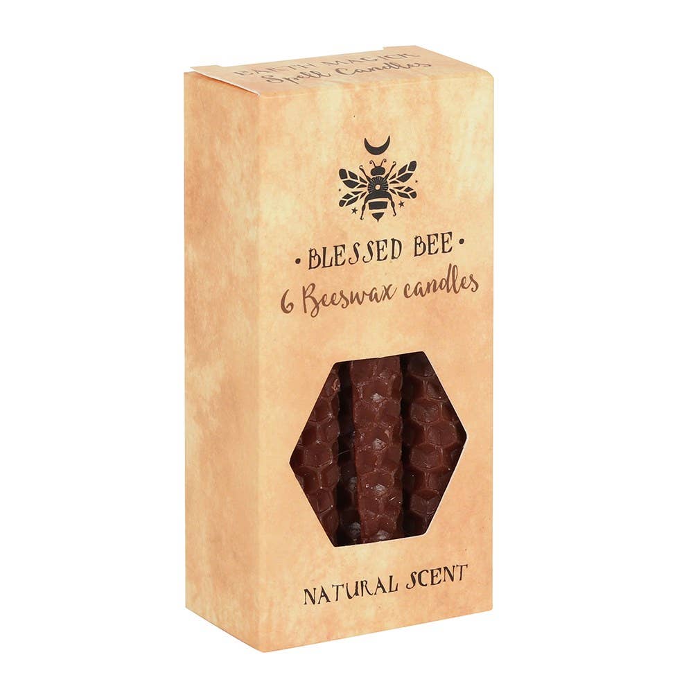 Something Different Wholesale - Wholesale Tapered candle/candlestick - Set of 6 Brown Magic Spell Candles1