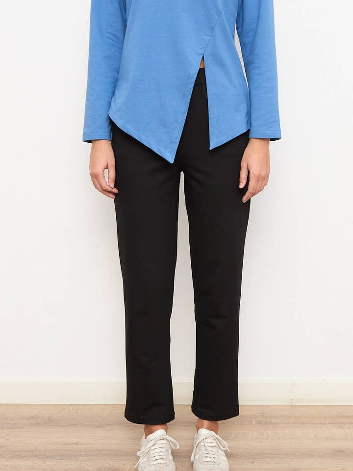 PANTALON NOIR COUPE CLASSIQUE pour la vente par Cottyfish