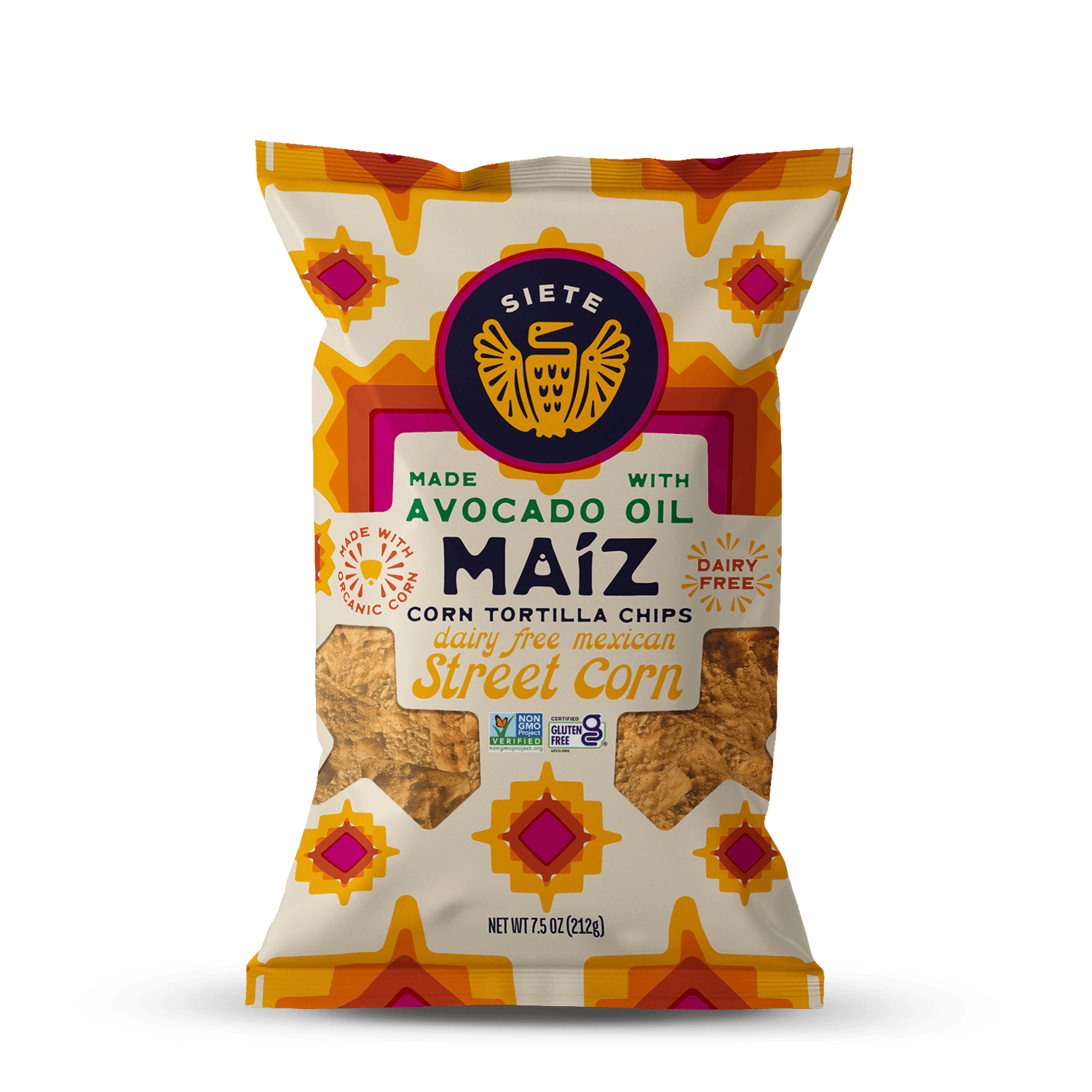 Siete Foods - Wholesale Chips - Maíz Dairy Free Mexican Street Corn Tortilla Chips - 18pk0