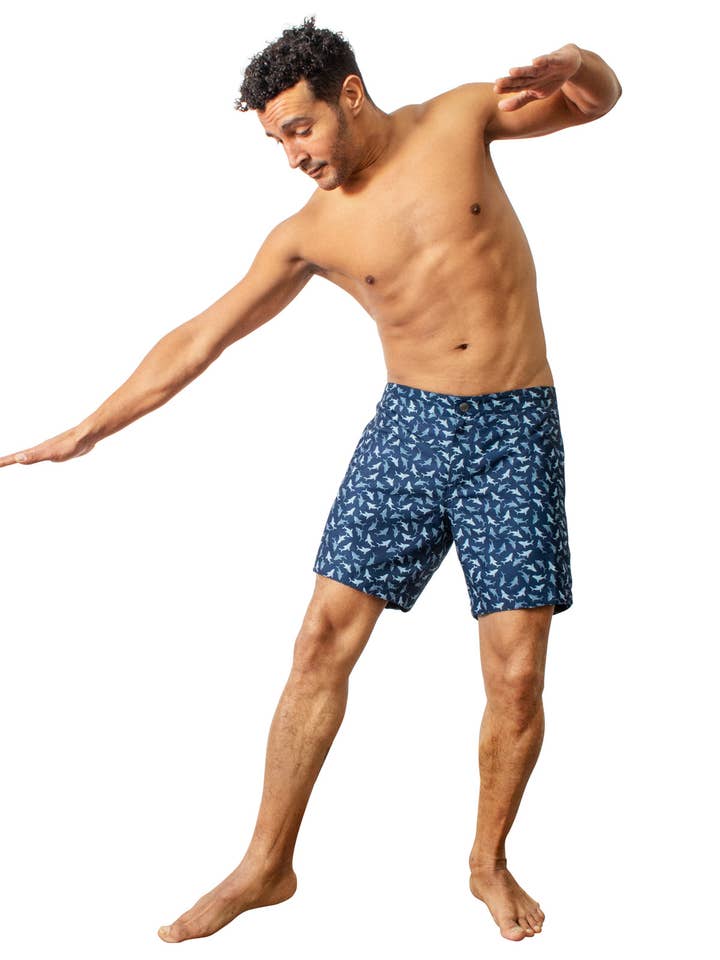 Aruba 6.5" Navy Whales for wholesale by boto