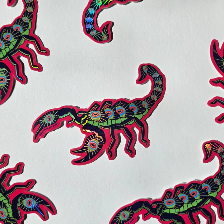 Autocollant holographique Omnipotent Emperor pour la vente par Brianna Gardocki Art