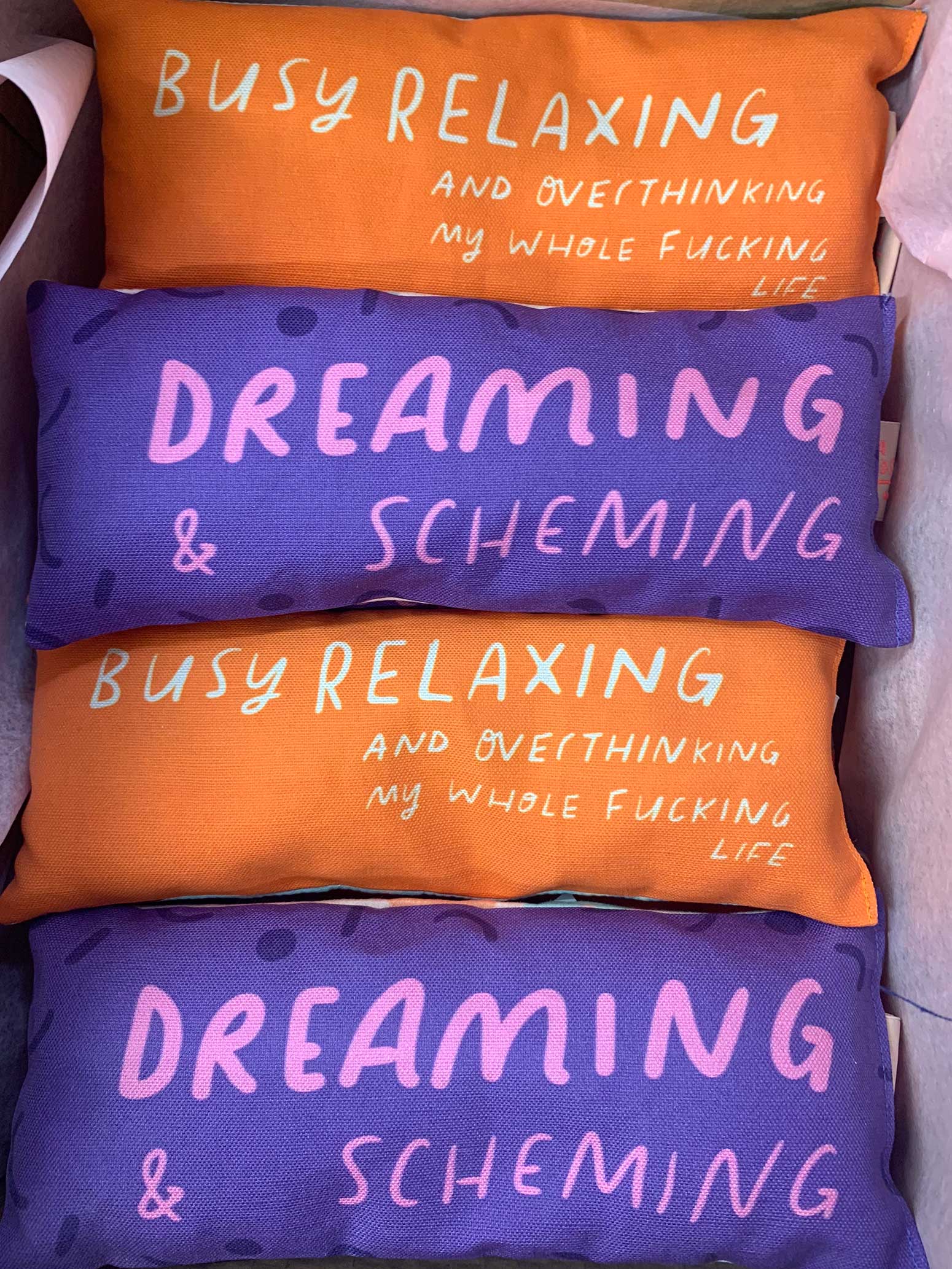 Nicola Rowlands – wholesale Spa/therapy pillow – Lavender eyebag: Dreaming & Scheming9