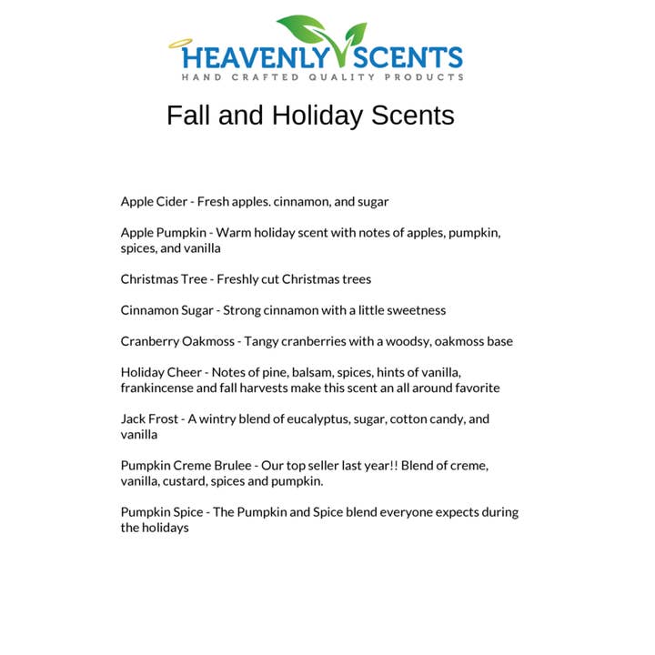 Heavenly Scents - Wholesale Jar/Filled Candle - Christmas Holiday No Label Soy Candles - Choose Jar & Scent