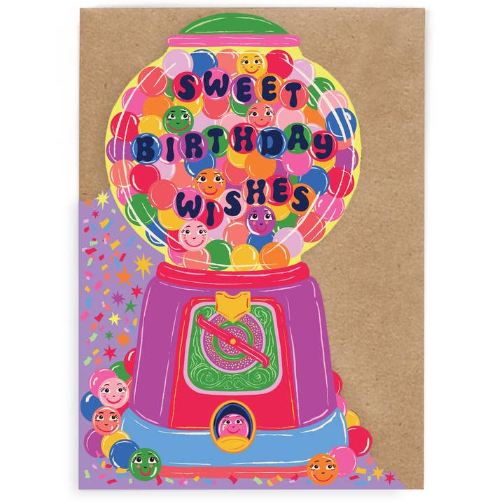 Cath Tate Cards - Wholesale Birthday Card - CANDY BIRTHDAY