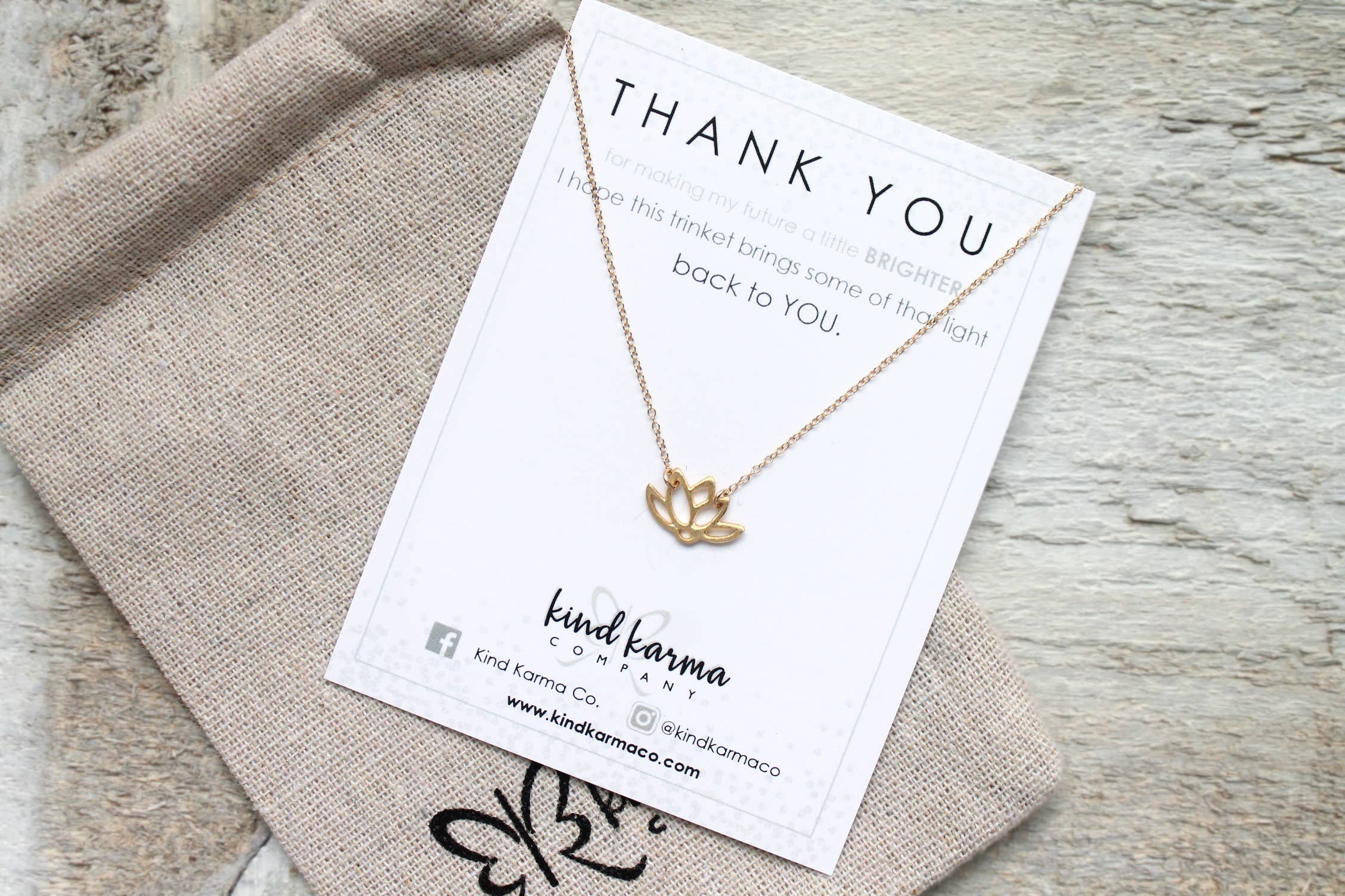 Kind Karma Company - Wholesale Pendant/Charm Necklace - Lotus Necklace6