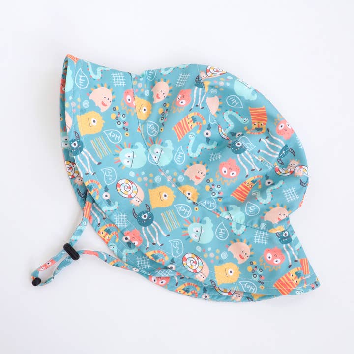Honey Lemonade- Minky Baby Blankets and Gifts - Wholesale Sun Hat - Kids - Baby & Kid Sun Hat - Monster Party0