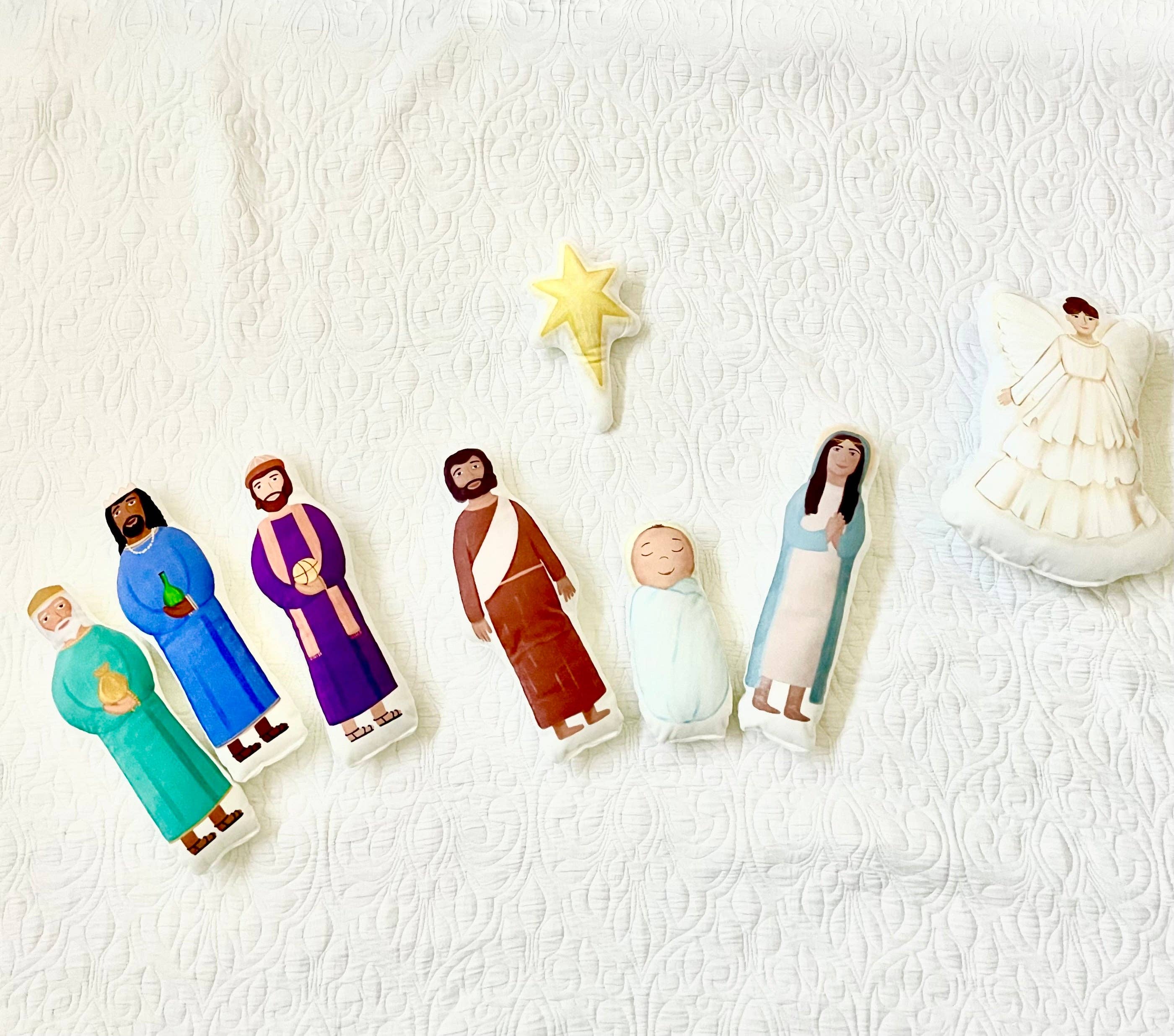 Friends of the Faith - Wholesale Nativity Scene Decor - Nativity Plush Pals, Christmas Stuffies, Bible Stuffed Dolls1