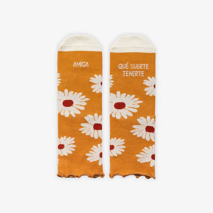 UO - Wholesale Socks - Women's - “Amiga, how lucky to have you” socks