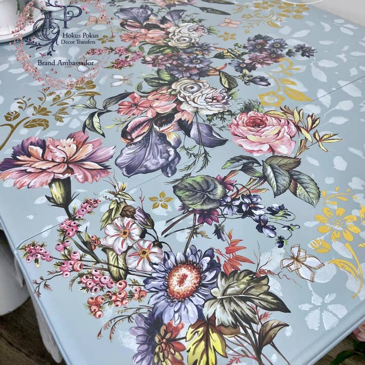 Hokus Pokus - Wholesale Wall Decal/Stickers - Vintage Blooms Decor Transfer - Large 6 Sheets6