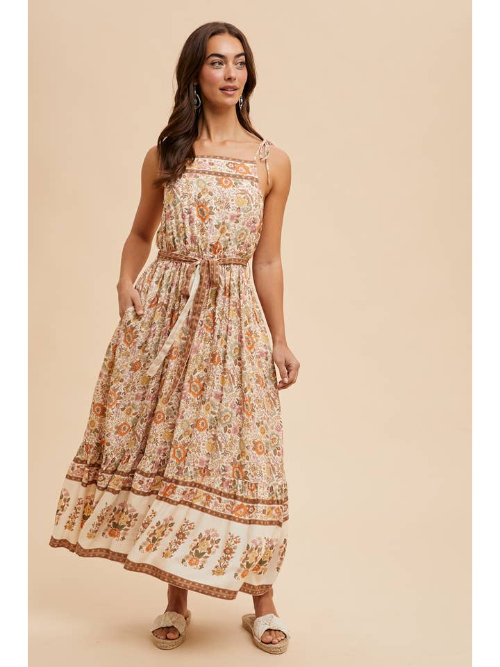 In Loom - Wholesale Dress - Women's - BORDER PRINT MAXI DRESS7