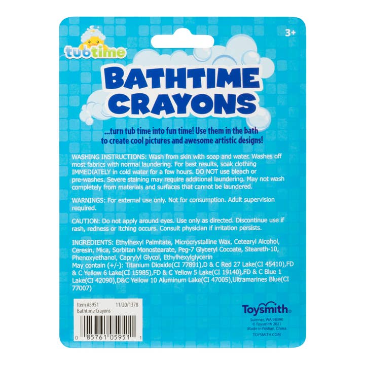 Toysmith - Wholesale Bath Toy - Baby - Tub Time - Bath Time Crayons1