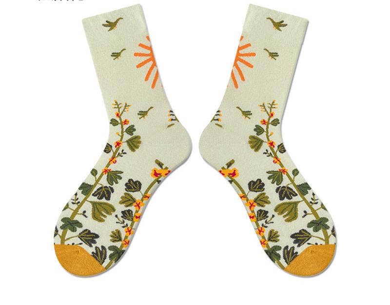 Tourtiwi - Vendita all'ingrosso Calzini - Unisex - Calzini retrò personalizzati in cotone calze mid-tube9